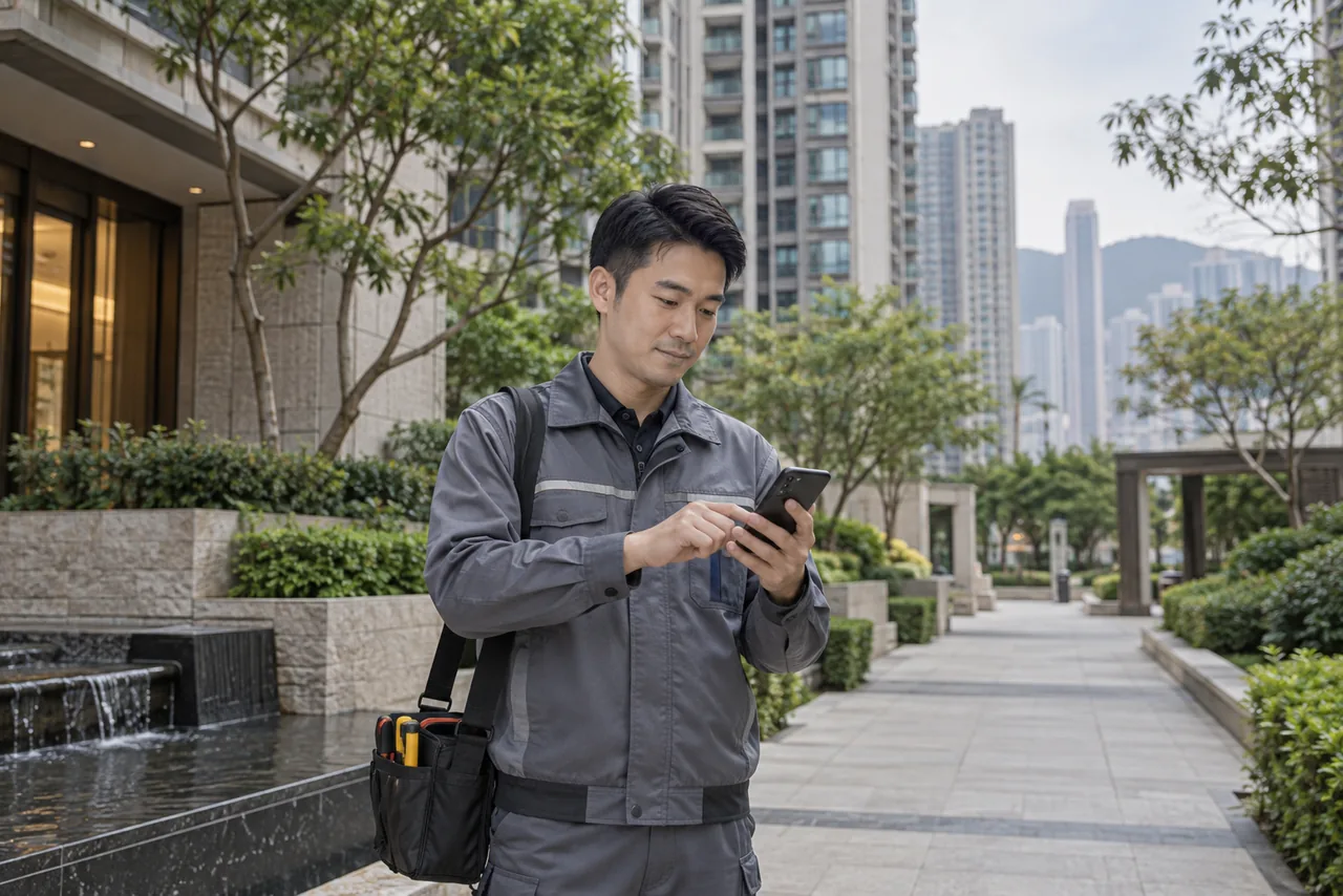 Workplace setting for smartphone attendance check-in