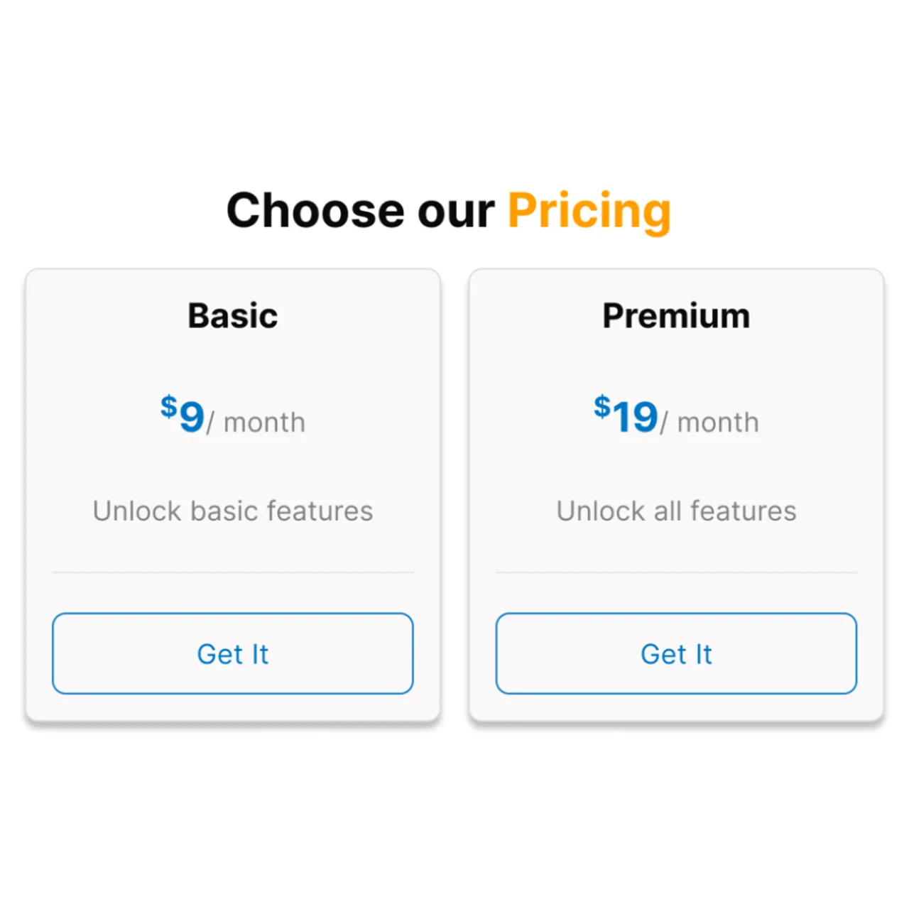 Membership pricing and administration screen