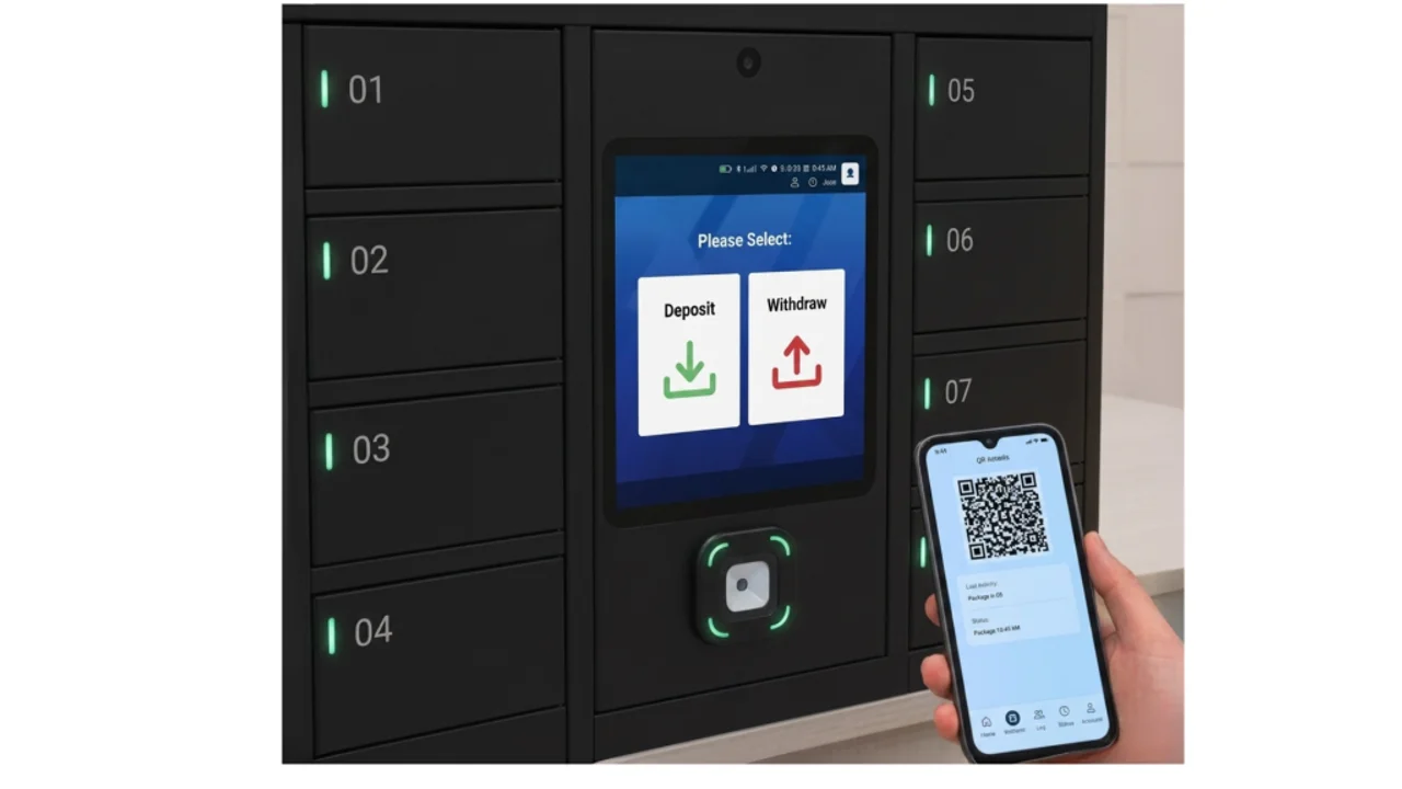 Smart Locker equipment and operation view